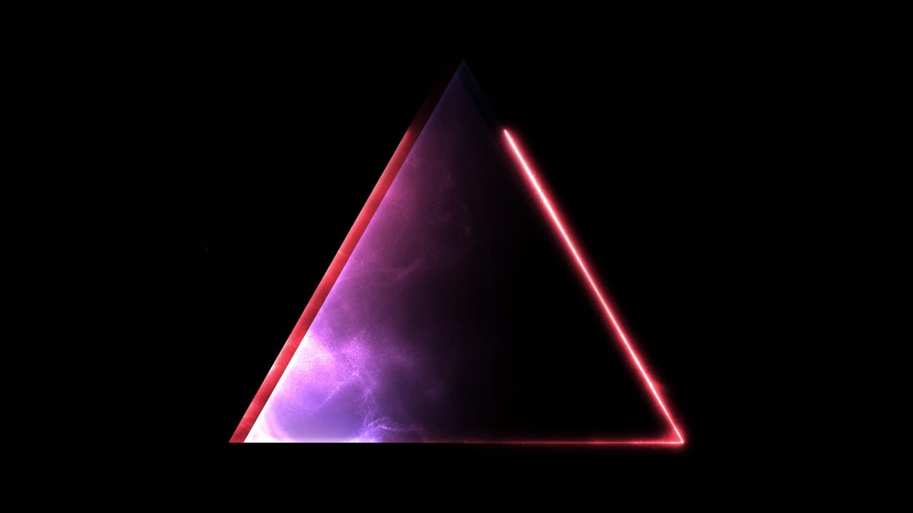 Electric Energy Circle Loop Red Blue Glow with Smoke FX