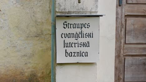 the lielstraupe castle and straupe evangelical lutheran church in the village of straupe in vidzeme, in northern latvia