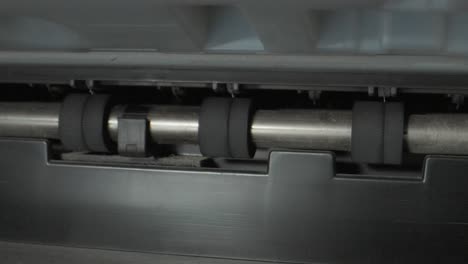 printer exit roller closeup view