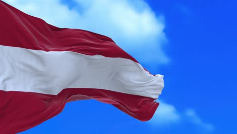 un bucle sin costuras de la bandera austriaca.