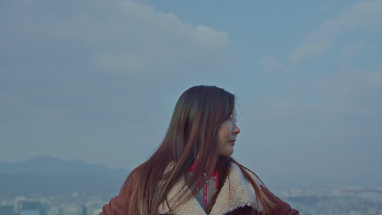 아름다운 사랑스러운 귀여운 아시아 사람 한국어 중국어 일본어 여자 여자 여자 모델 카메라 야외 활동