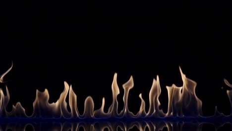 abstract flames on black background