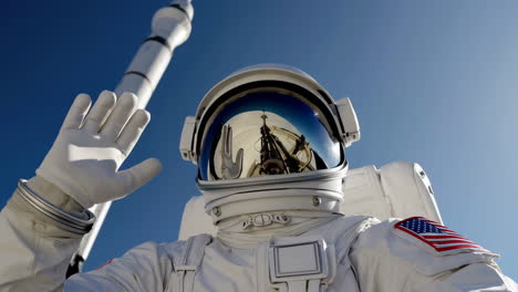 astronauta en traje espacial