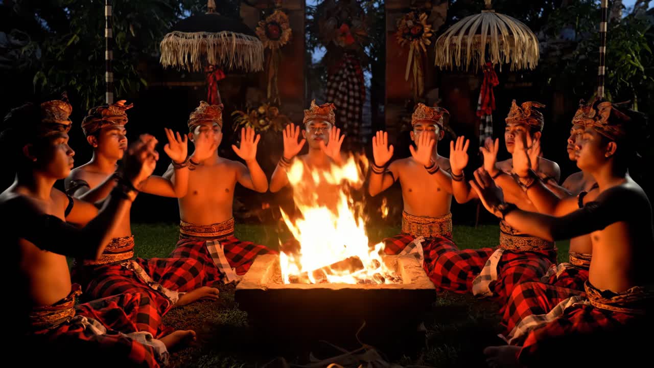Traditional Kecak Dance Performance