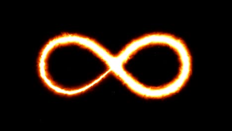 fondo abstracto con signo de infinito. fondo digital. representación 3d