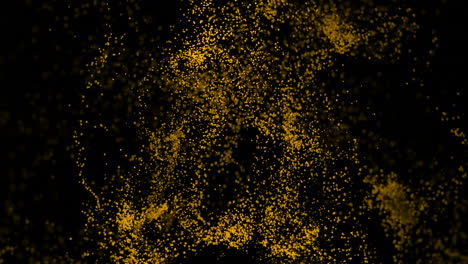 gold particles explosion