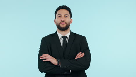 serious businessman, arms crossed