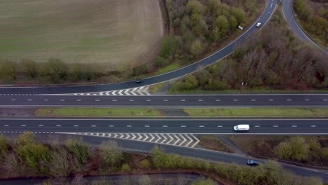 The-A2-dual-carriage-way-running-from-Canterbury-towards-Dover