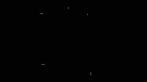 white connecting moving lines on black background