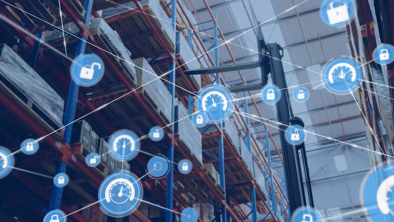 animación de la red de conexiones a través del almacén