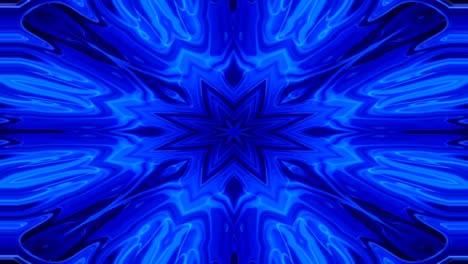 unique colorful kaleidoscope fractal blue marble pattern motion background.