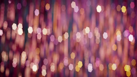 light pink fringed curtain