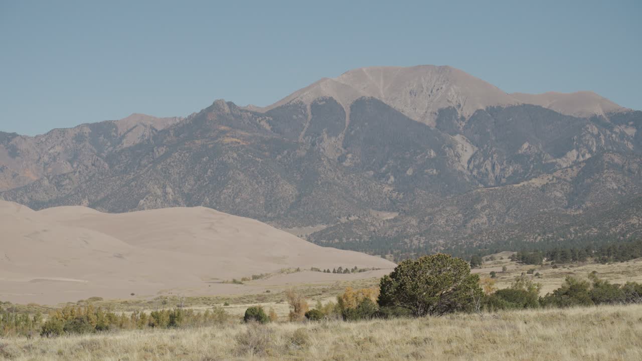 Mountain Landscape with Sand Dunes