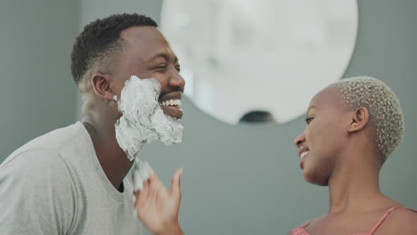 Skincare,-beauty-and-black-couple-with-shaving