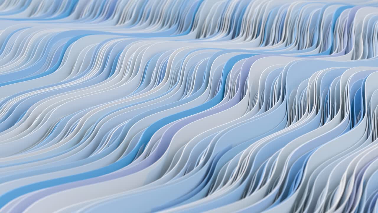 추상적인 파란색과 색 파동 패턴