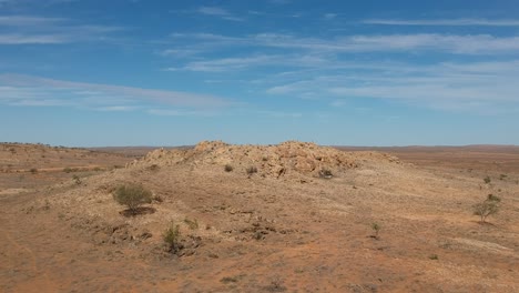 paisaje árido del interior de australia