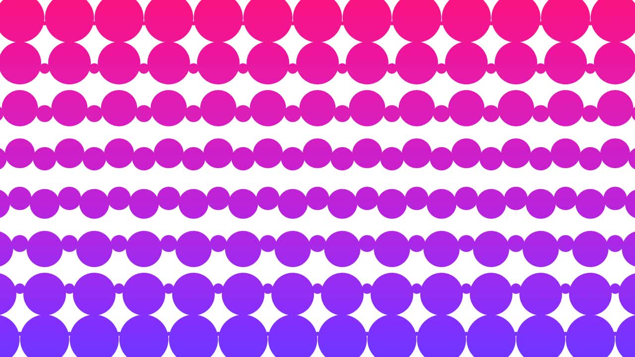 animación con patrón de puntos polca. círculo geométrico moderno. animación en bucle.