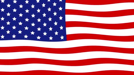 animated sequence of the united states flag.