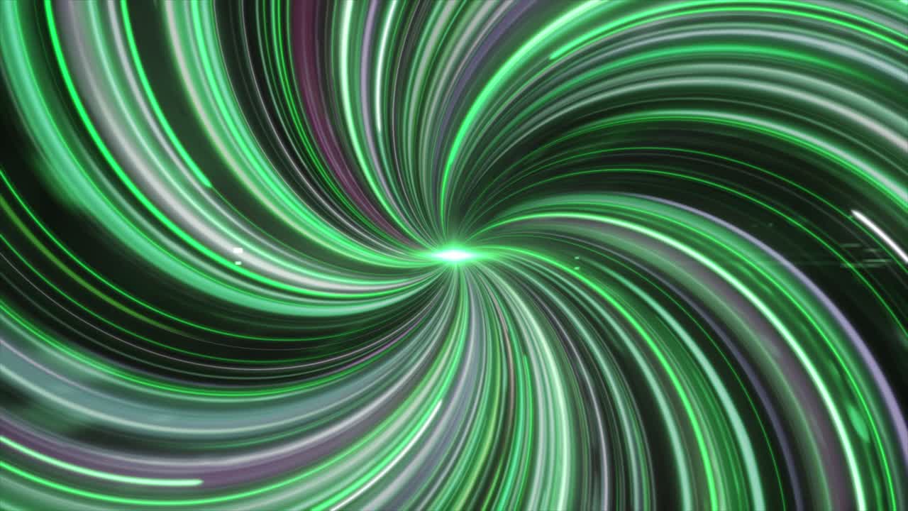 túnel espiral verde abstracto