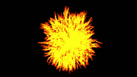 fire and explosion slow motion with alpha channel transparent background sparks heat flames