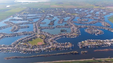 Aerial-and-panoramic-view-of-Discovery-Bay-is-in-San-Francisco’s-East-Bay,-bordering-the-Central-Valley