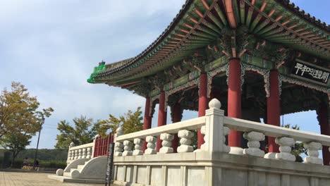 the bell of peace at imjingak by the dmz overlooking north korea, in munsan, paju, gyeonggi-do, south korea