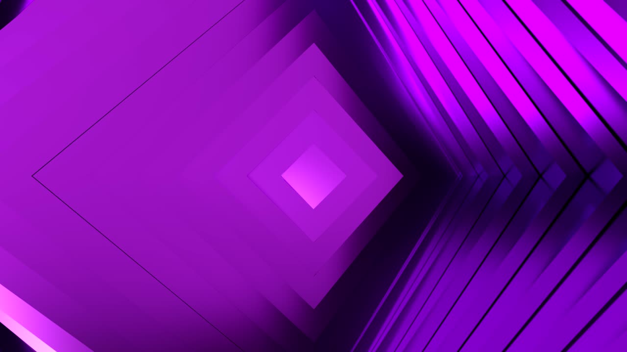Abstract ultraviolet cubic surface in motion. Seamless loop 3d ...