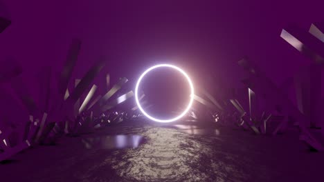 abstract neon video footage.