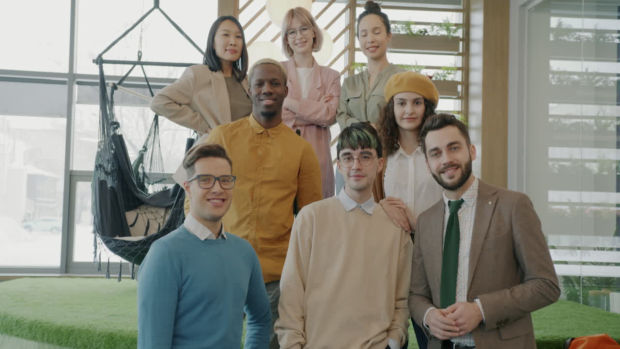 Team Photo in Modern Office