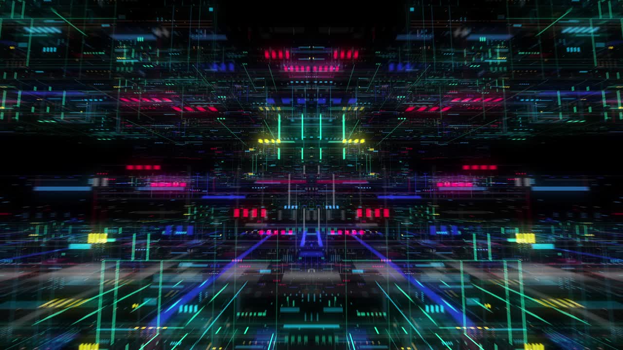 Seamless loop global connection business cloud computing service, big data visualization. Blockchain.