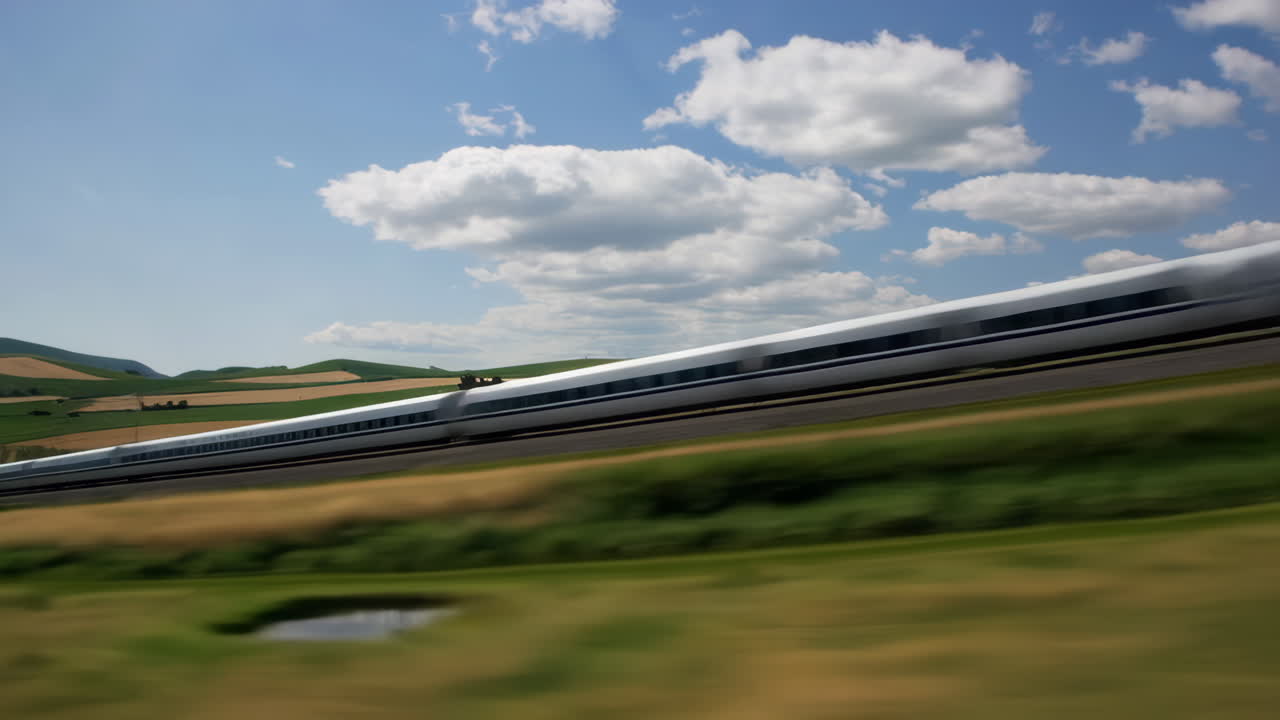 High-Speed Shinkansen Train in Japan
