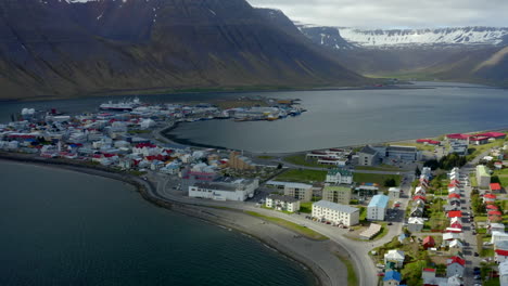 drone in iceland - isafjordur