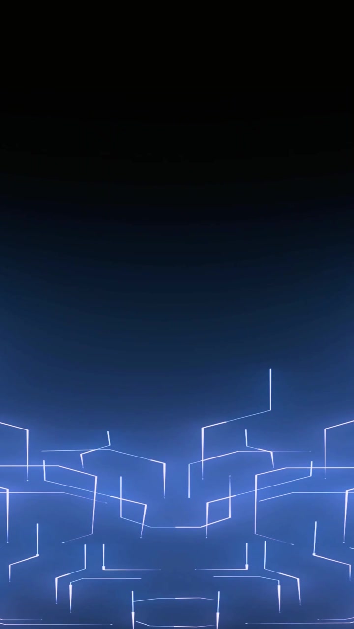 Animated Blue Glowing Lines Abstract Digital Technology Background