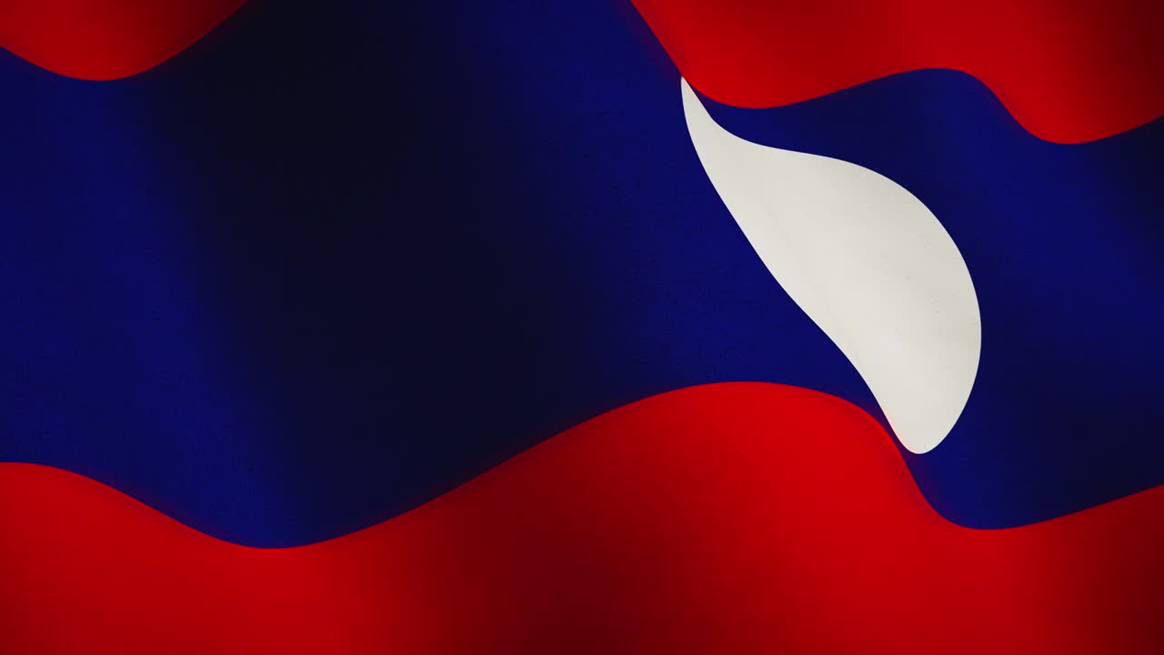 라오스 발을 흔들고 있는 전체 화면 배너 배경 - 원활한 루프 비디오 애니메이션