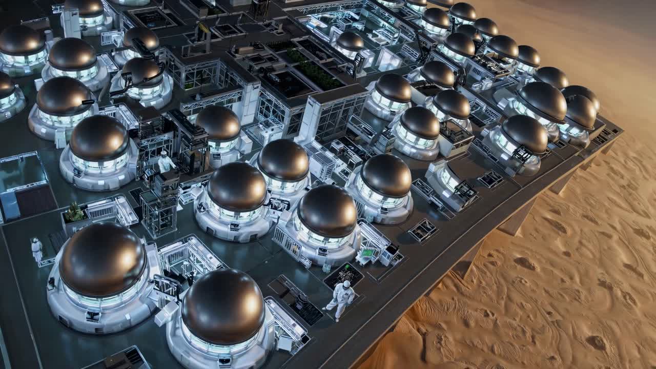 Mars Colony - Futuristic Living and Work Facilities