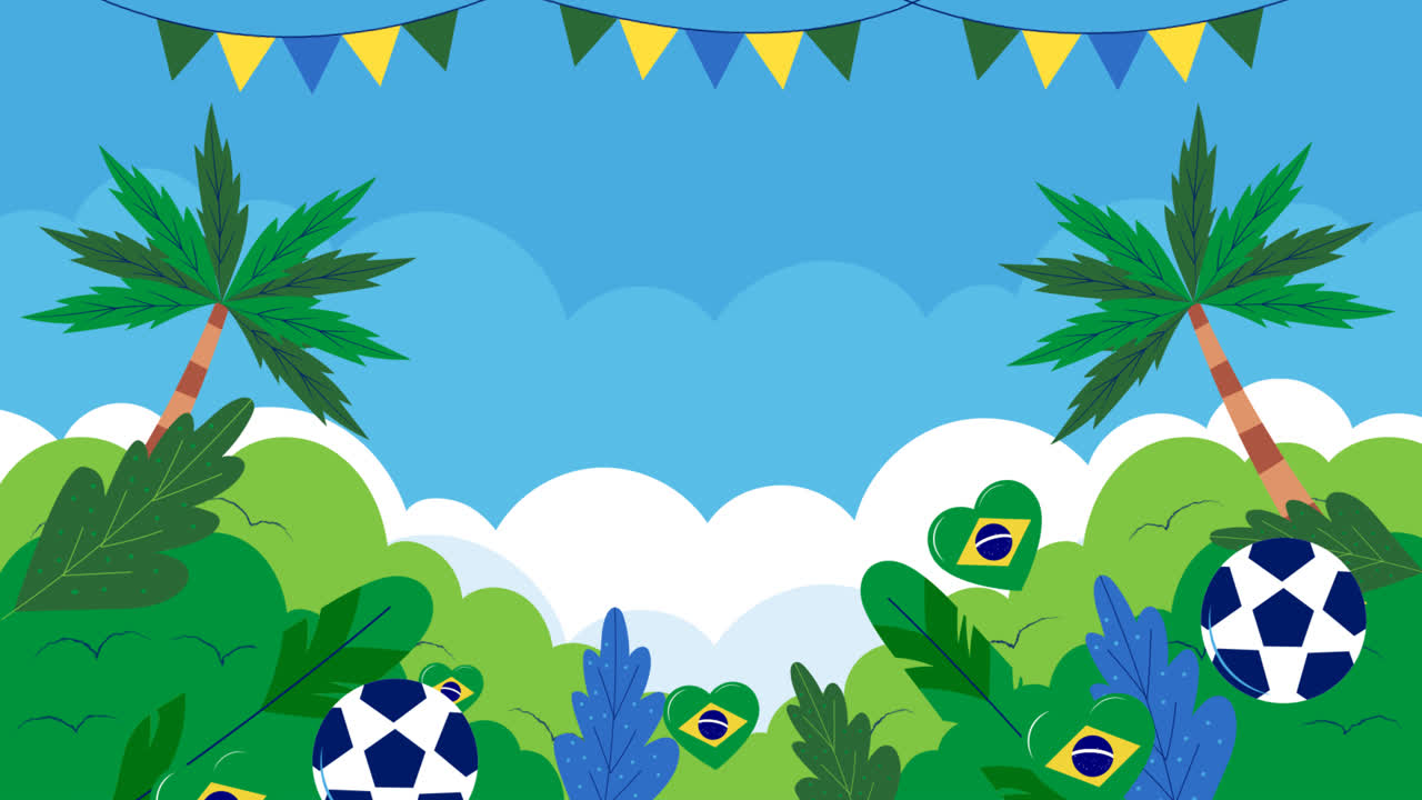 An animation of Flat 7 de setembro background