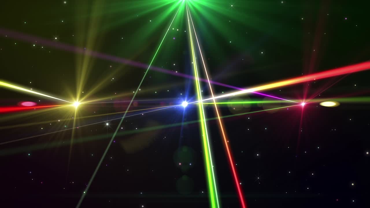 Colorful Light Flares in Space