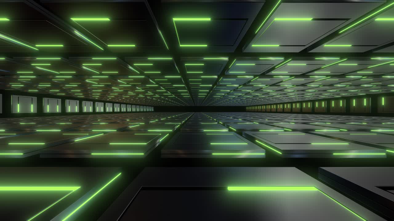 Futuristic Glowing Tunnel