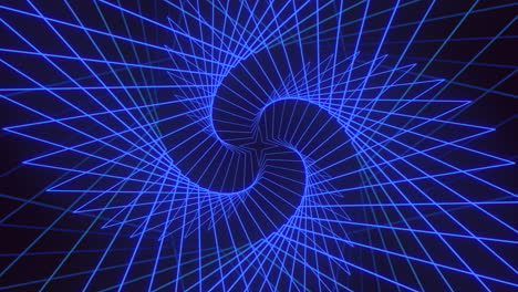 Blaue-Spirale-–-Eine-Faszinierende-Anordnung-Spiralförmiger-Blauer-Linien