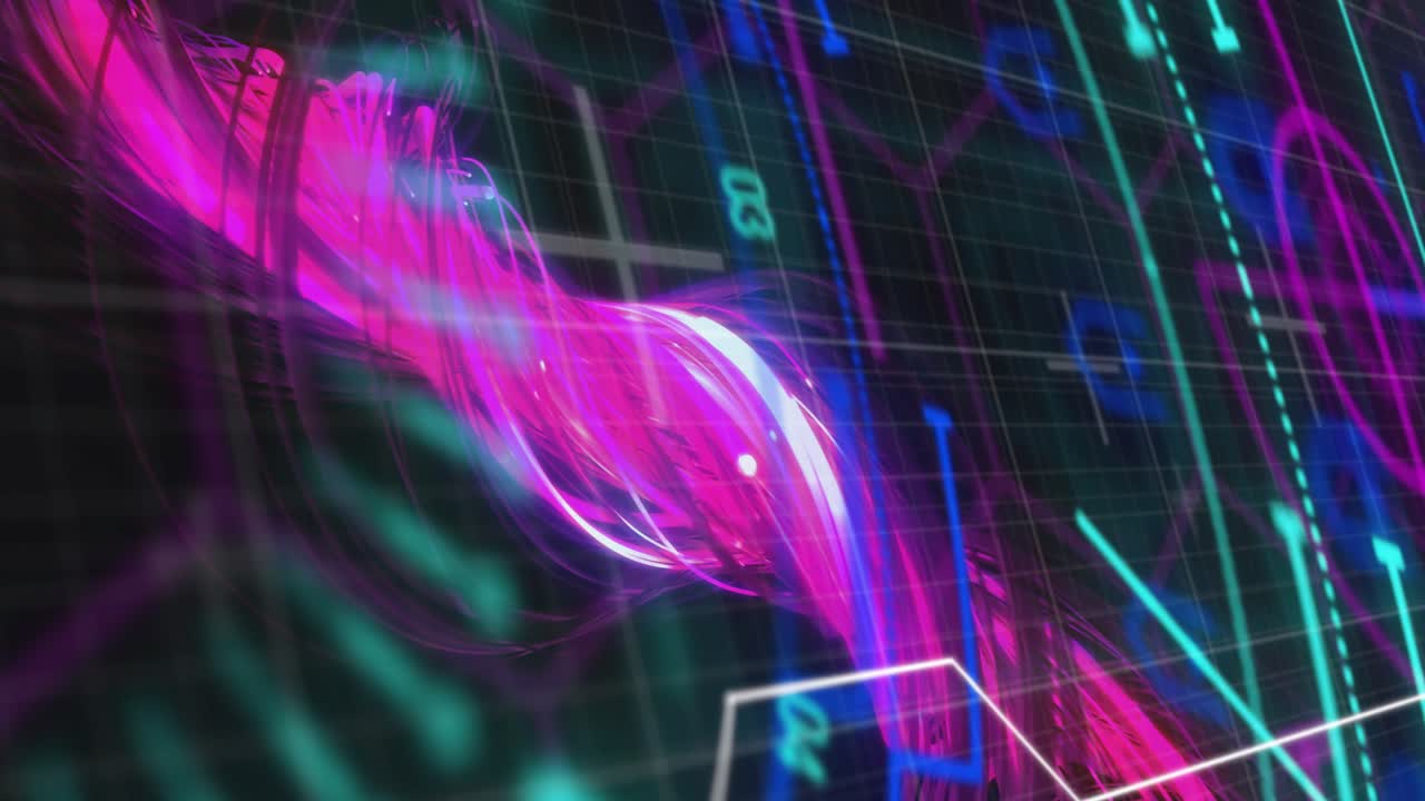 Animation of scope scanning and data processing