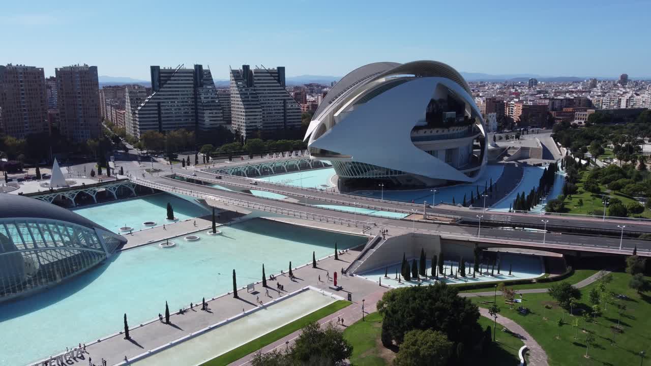 Valencia Spain City of Arts and Sciences modern building architectural complex