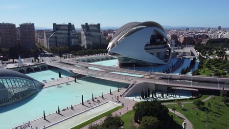 valencia spain city of arts and sciences modern building architectural complex