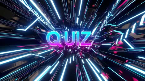 futuristic quiz graphic