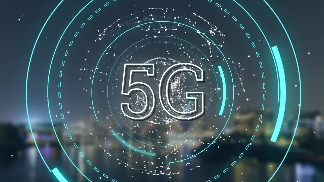 5g visualizzato su un globo rotante