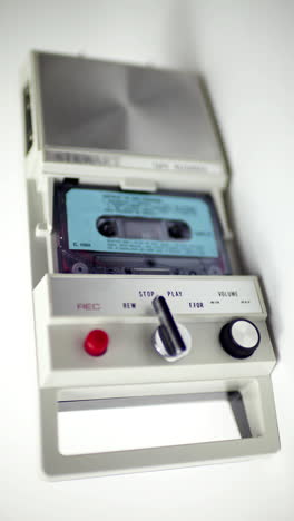 cassette tape in vertical