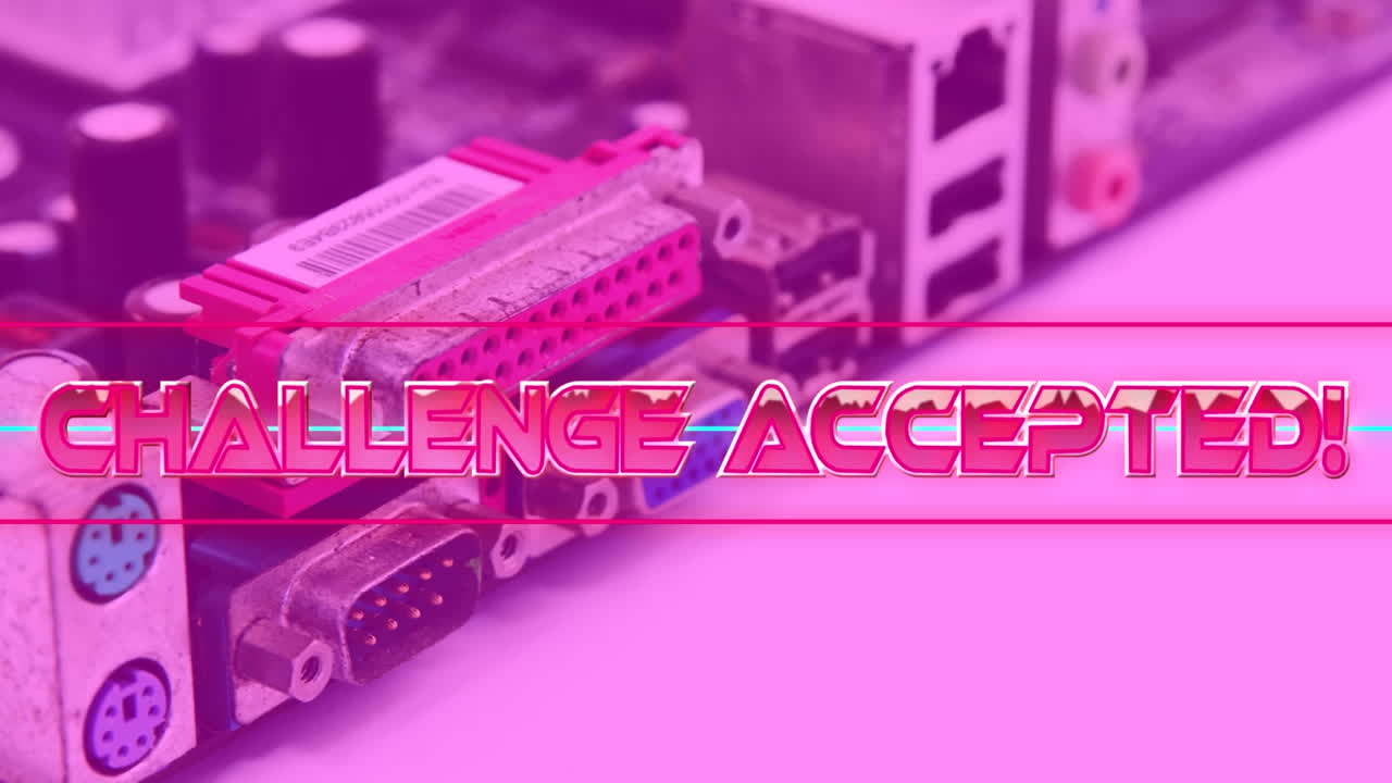 animación del texto aceptado del desafío sobre formas geométricas y núcleos de procesador