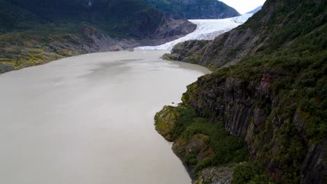 Aerial-view-of-Mendenhall-Glacial-Valley-and-Lake---Juneau-Alaska