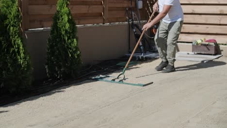 roll of new natural grass turf installed by professional gardener. landscaping industry.