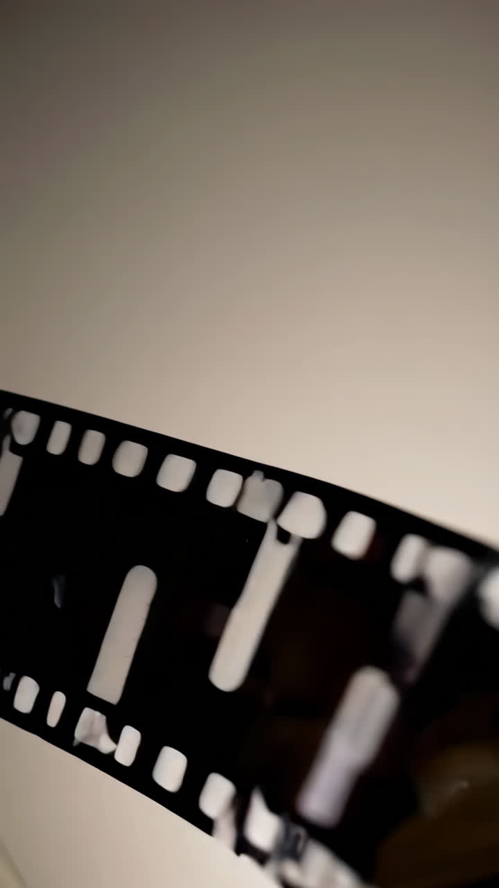 Abstract Light Patterns on an Analog Film Strip