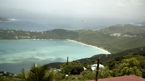 beautiful view overlooking magen's bay world famous mountain top #1 destination banana daquiri in st